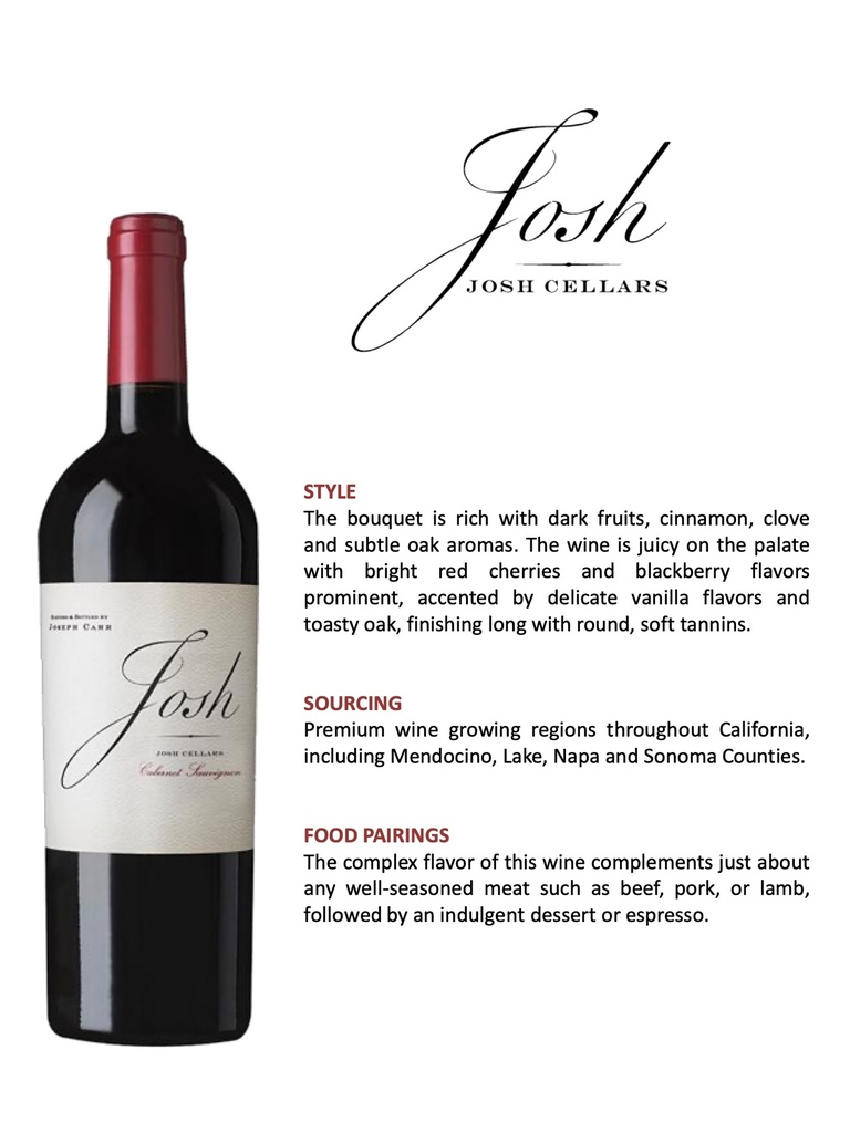 Cabernet Sauvignon, Josh Cellars