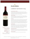 Cabernet Sauvignon, Clos du Bois