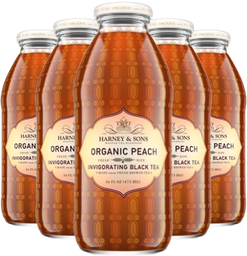 [198807-6] Organic Peach Iced Tea, Harney &amp; Sons (6 Pack)